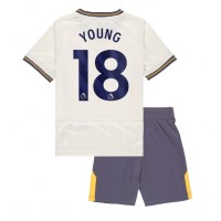 Maglia Calcio Everton Ashley Young #18 Terza Divisa Bambino 2024-25 Manica Corta (+ pantaloncini)